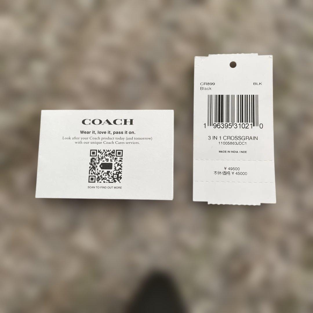 新品未使用　49500円 COACH 二つ折り