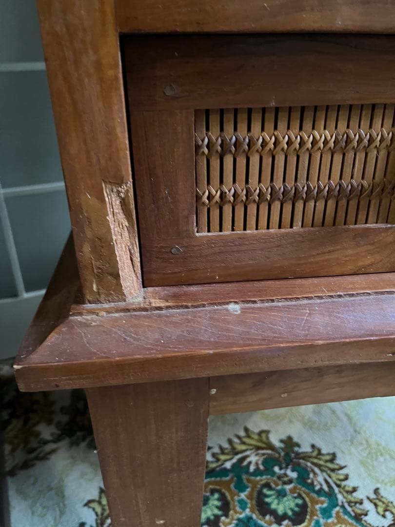 希少 アジアン キャビネット インテリア バンブー アンティーク インテリア