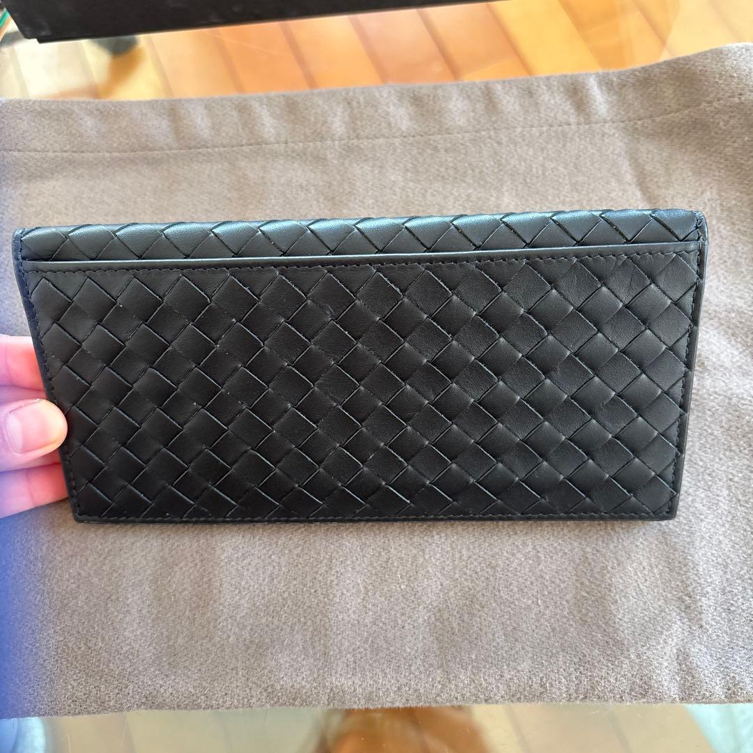 値下げ‼️BOTTEGA VENETAレザー イントレチャート 長財布　ボッデガ