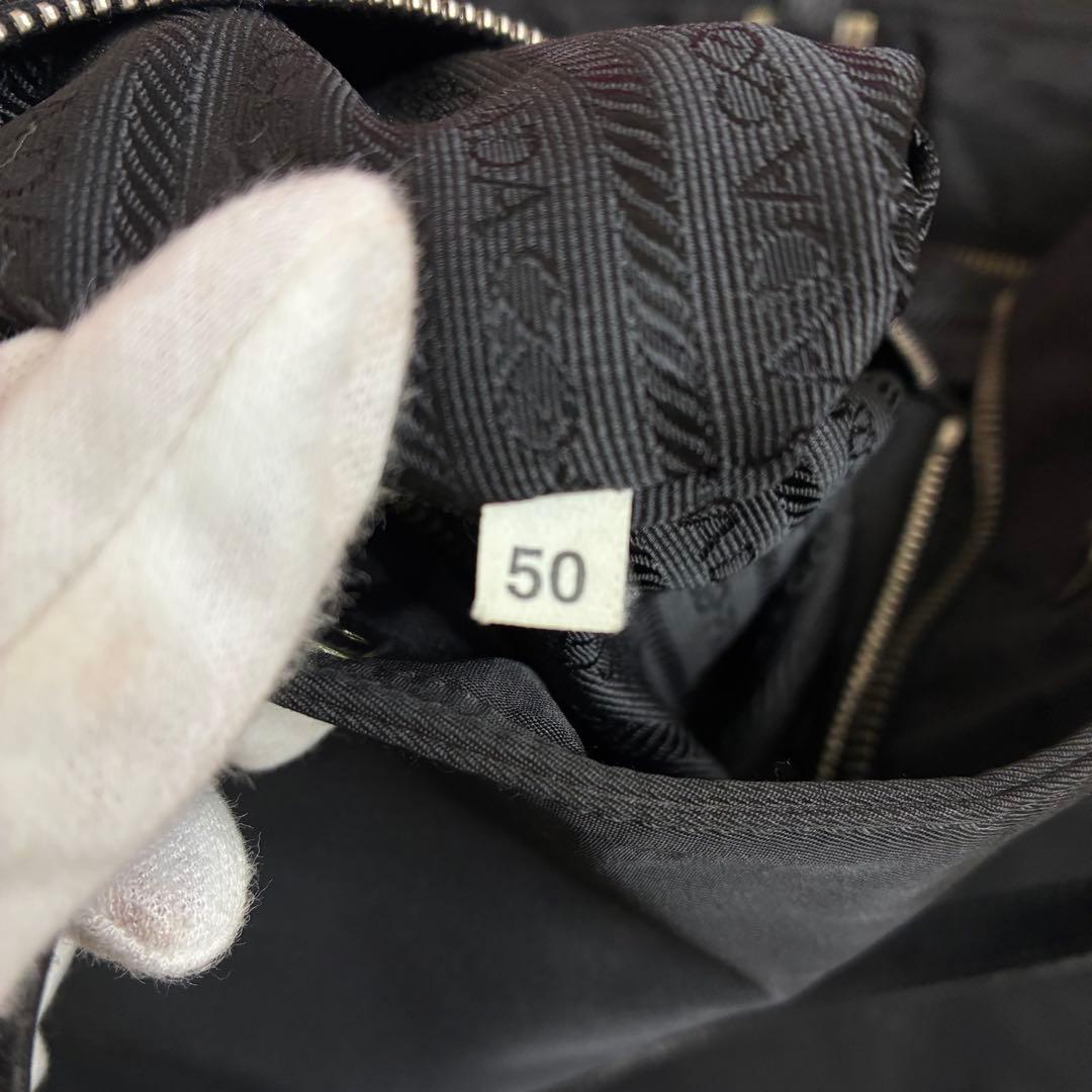 極美品　150 PRADA プラダ　ハンドバッグ　トートバッグ　ブラック　pl8