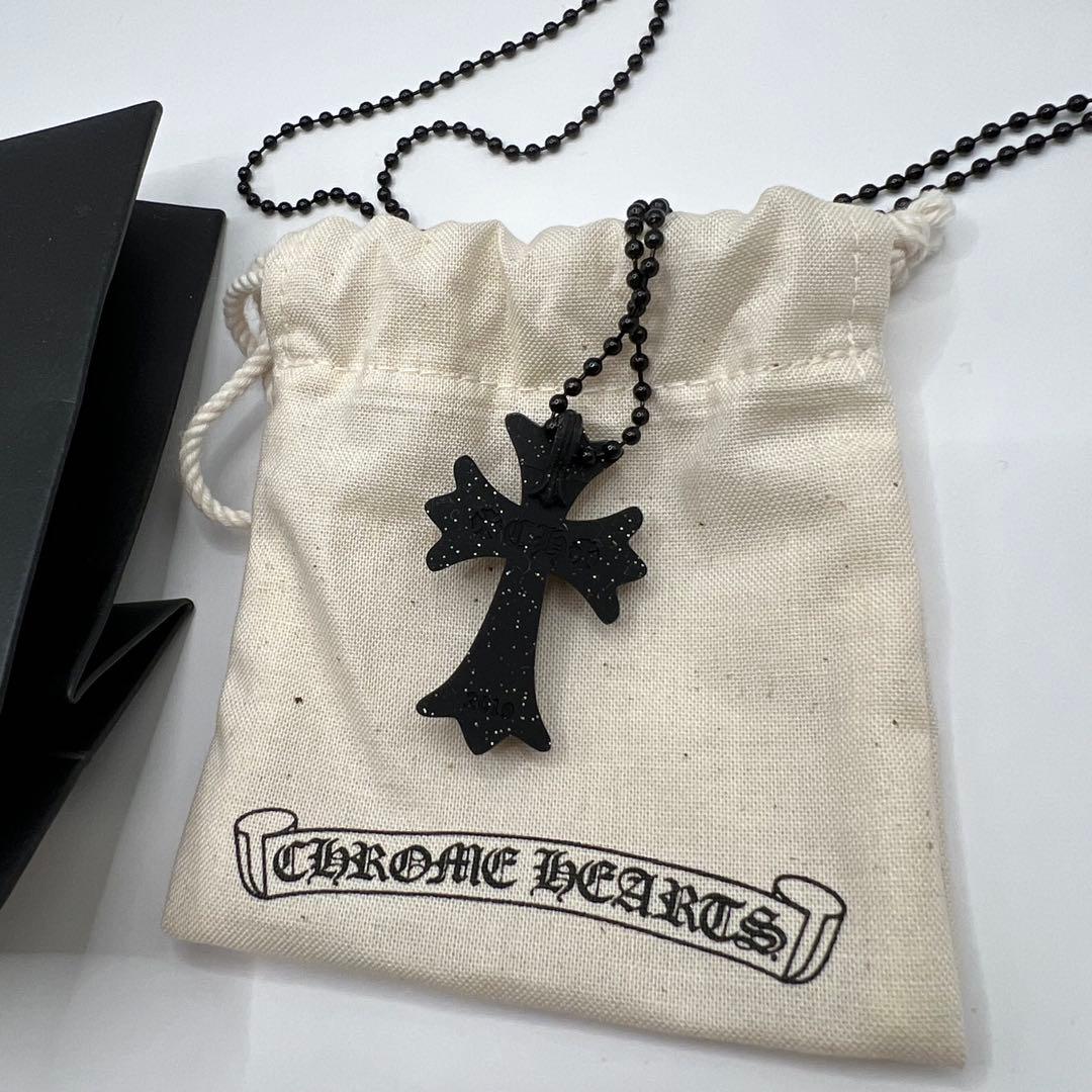CHROME HEARTS クロムハーツ　シリコン　ネックレス　ブラック　黒