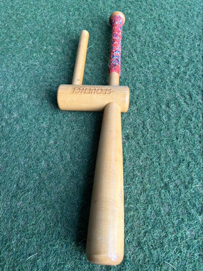 木製トレーニングバット グリップ付き