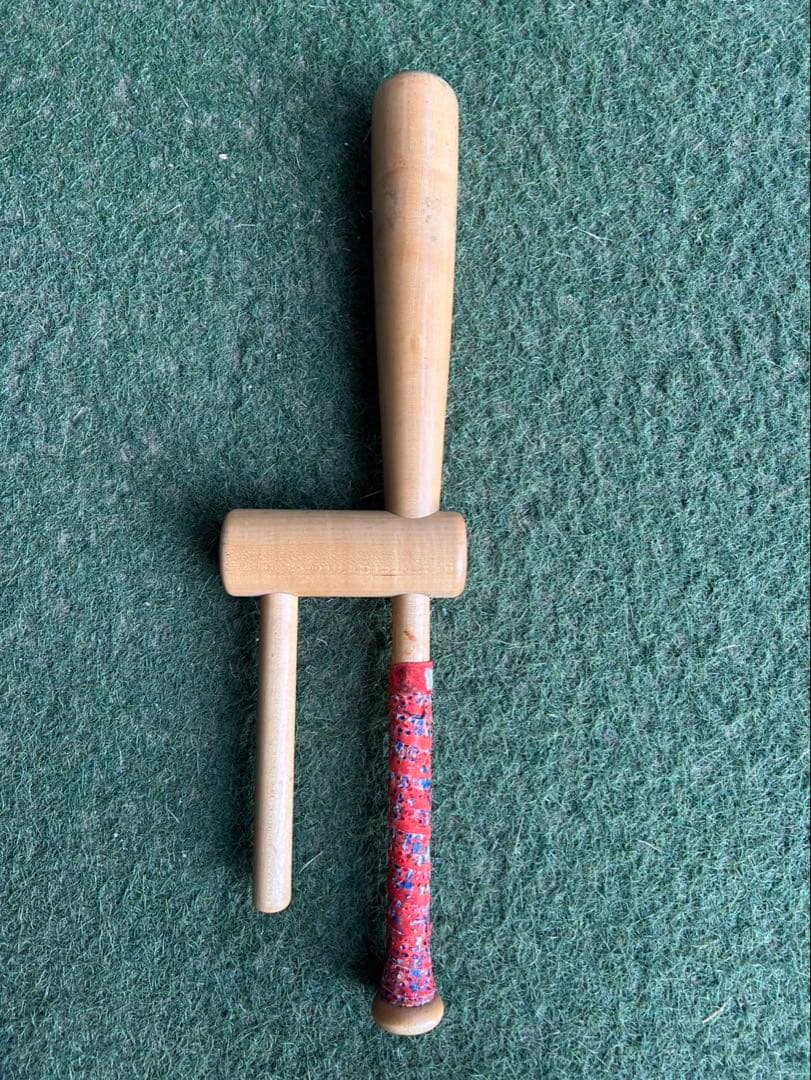 木製トレーニングバット グリップ付き