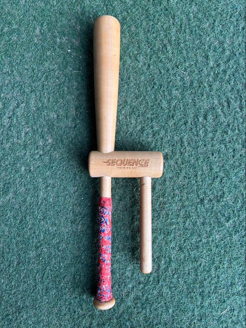 木製トレーニングバット グリップ付き