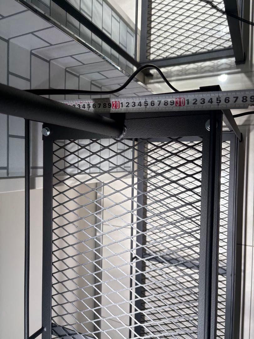 植物棚　アイアン棚　伸縮ライトレール　パキプス　アイアンシェルフ　アガベ