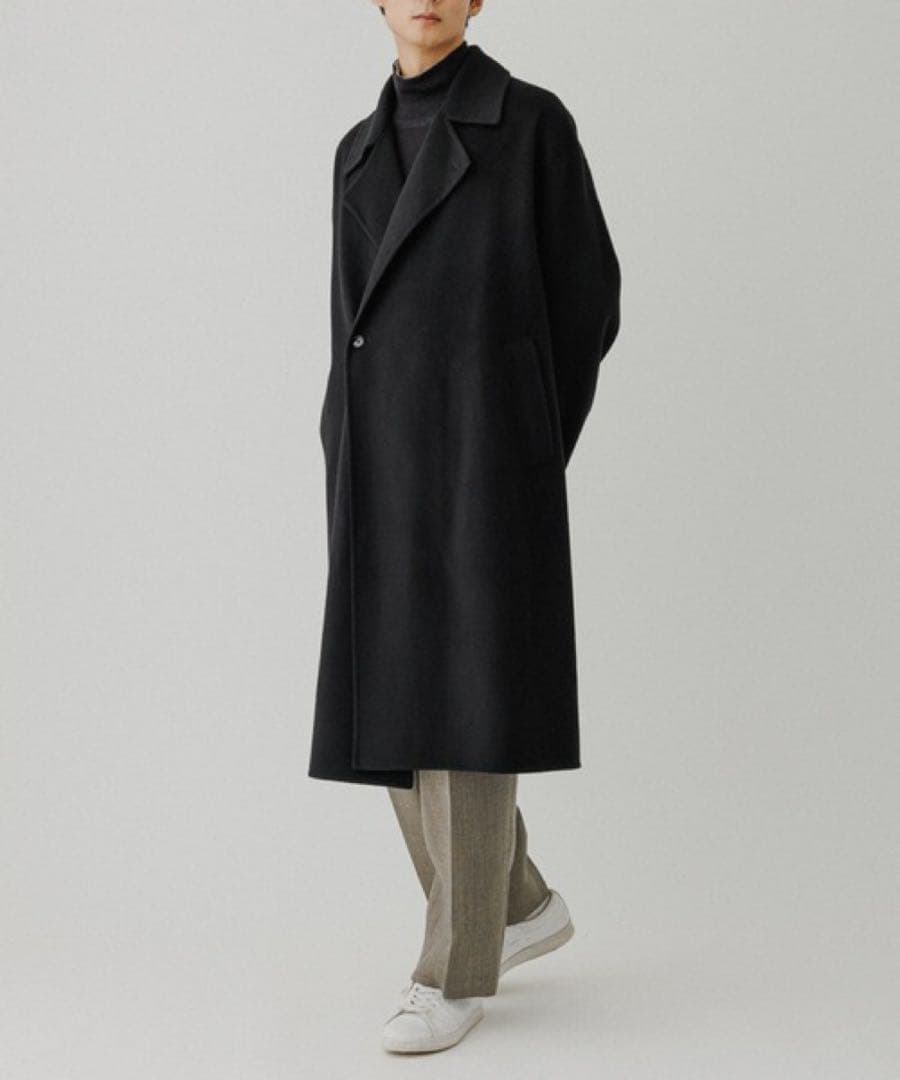 【最終値下げ】ADAM ET ROPEメリノウール セミダブルコートマフラー付き