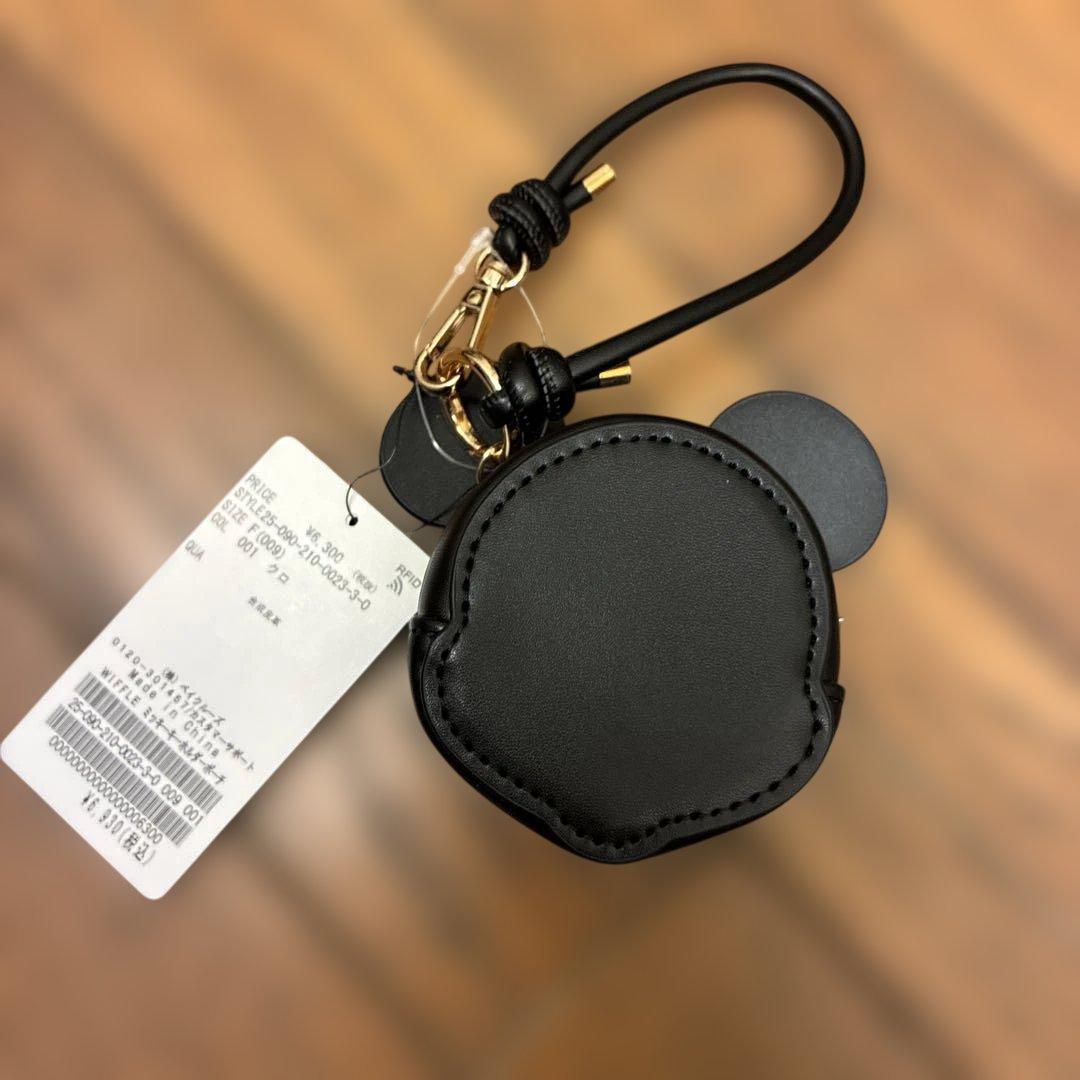 新品　スピック&スパン　ウイッフル　別注　ミッキーホルダーポーチ　バックチャーム