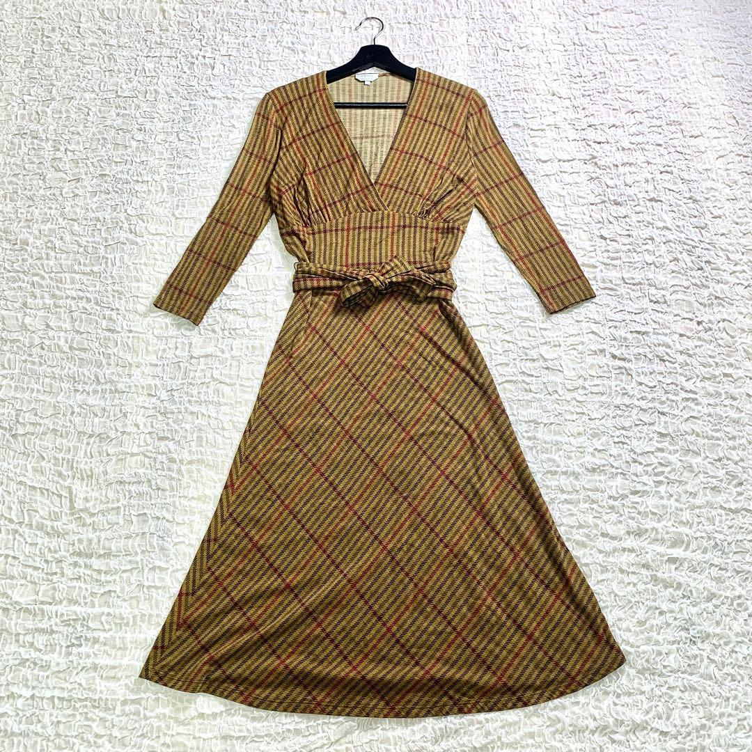 MaxMara マックスマーラ ウエストリボン カシュクールワンピース