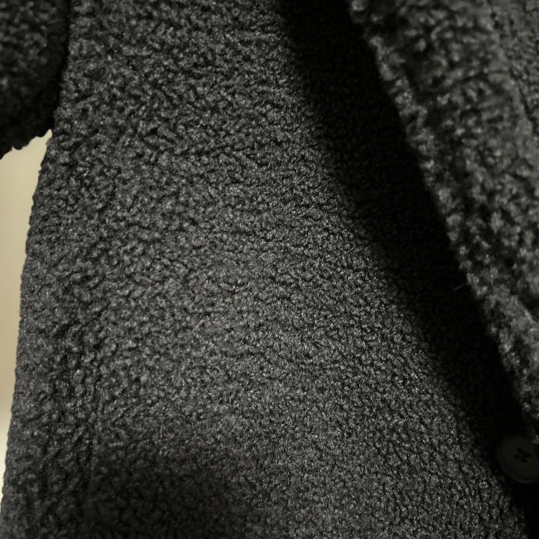 ZARA 新品¥17990 ボア黒 ロングコート テディ