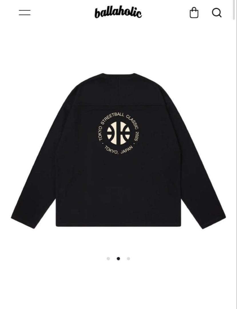 ballaholic グラフィック長袖Tシャツ 黒　tsc