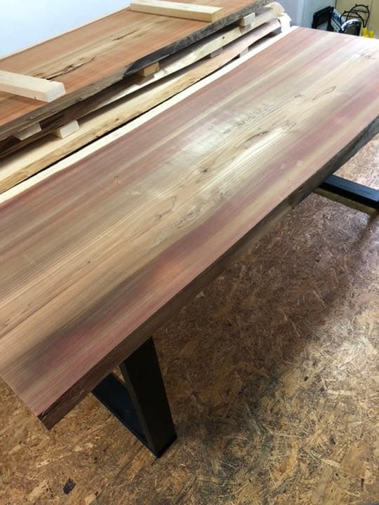 大特価 激安 W190サイズ 無垢 一枚板ダイニングテーブル 送料込み