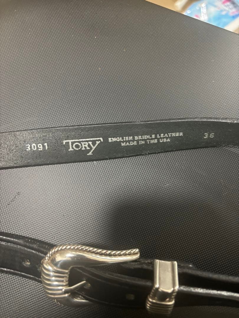 TORY イングリッシュブライドルレザー ベルト 36インチ