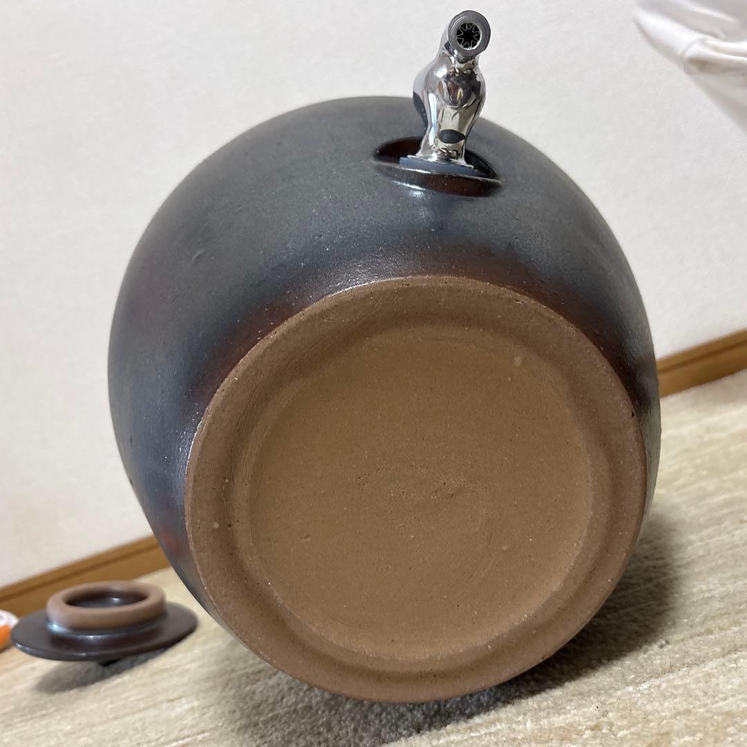 活水器　陶器１３L 素焼きの瓶　きららの石　フォーユー　常滑焼