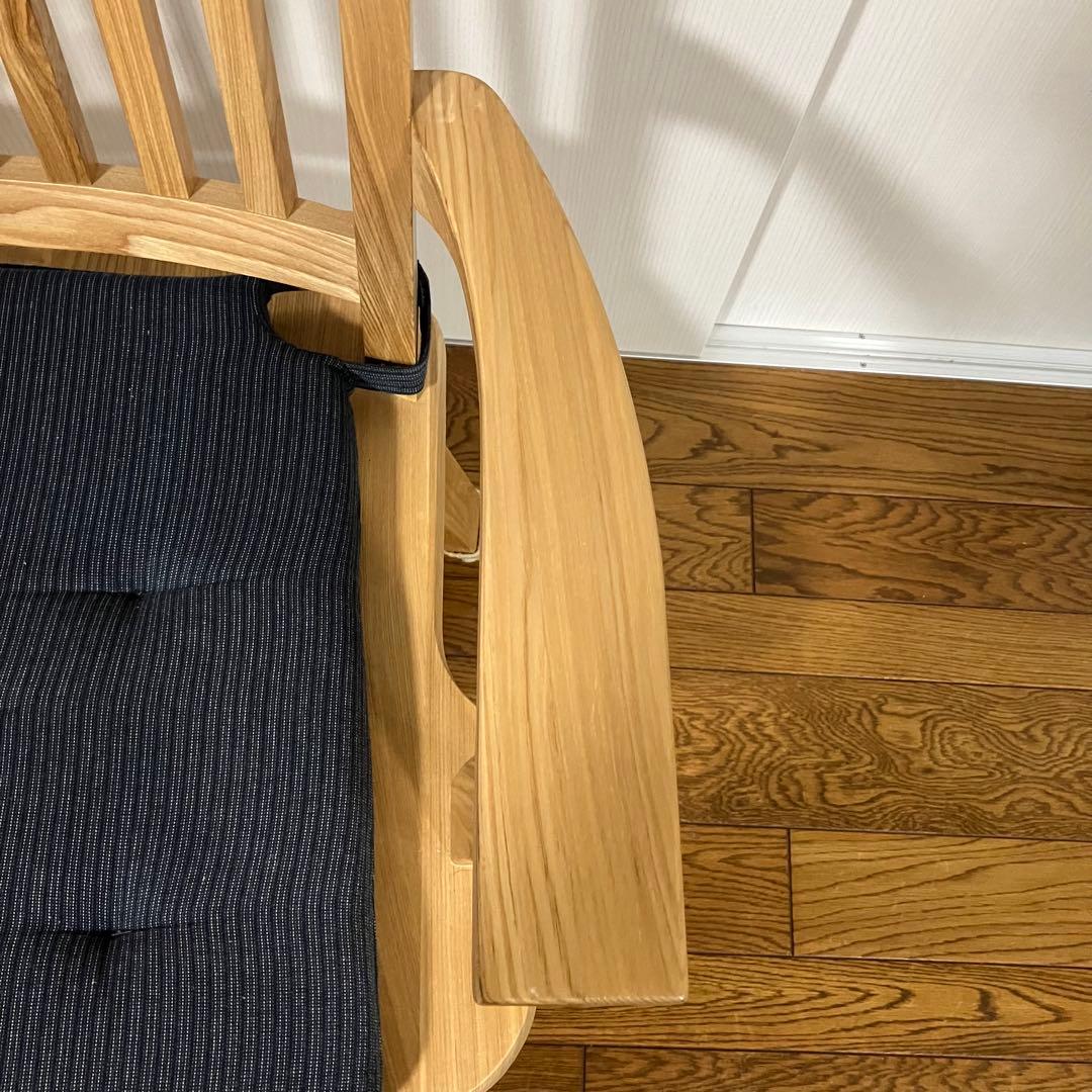 ②ナフコツーワンスタイル「伊吹 NA」 ダイニング肘付回転チェア