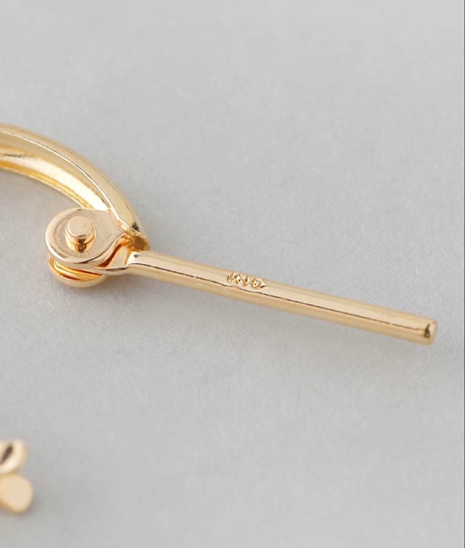 ANEMONE K10 ミニフープピアス イエローゴールド