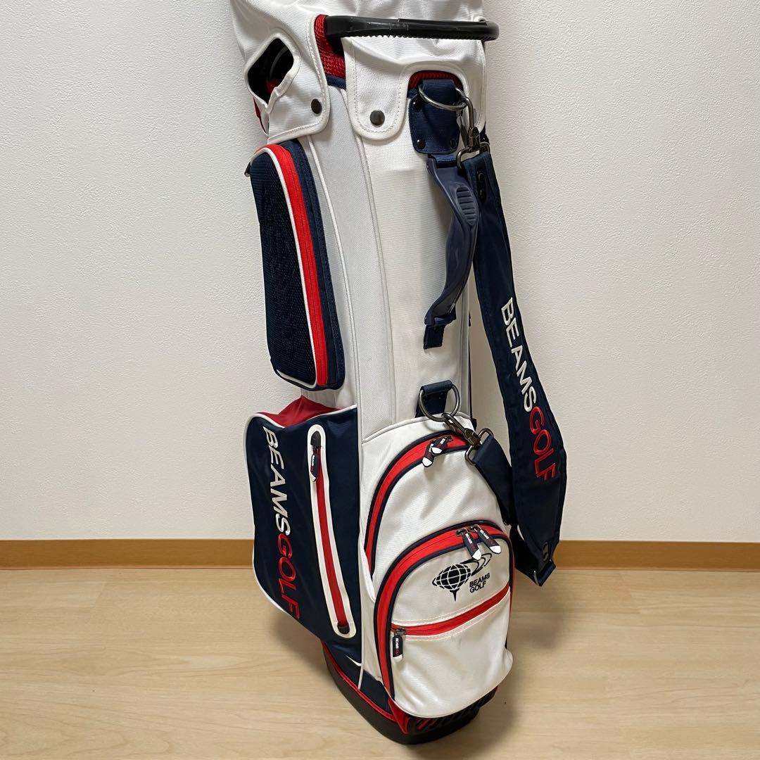 【即日発送‼️】BEAMSGOLF キャディバッグ　ヘッドカバー　4つ付き　軽量
