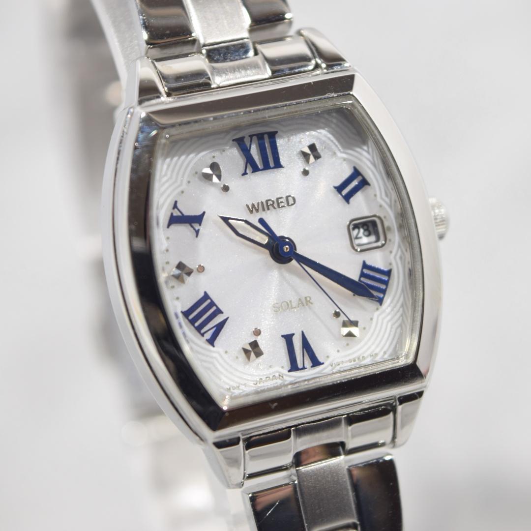 超美品 SEIKO セイコー WIRED ソーラー時計 レディース デイデイト