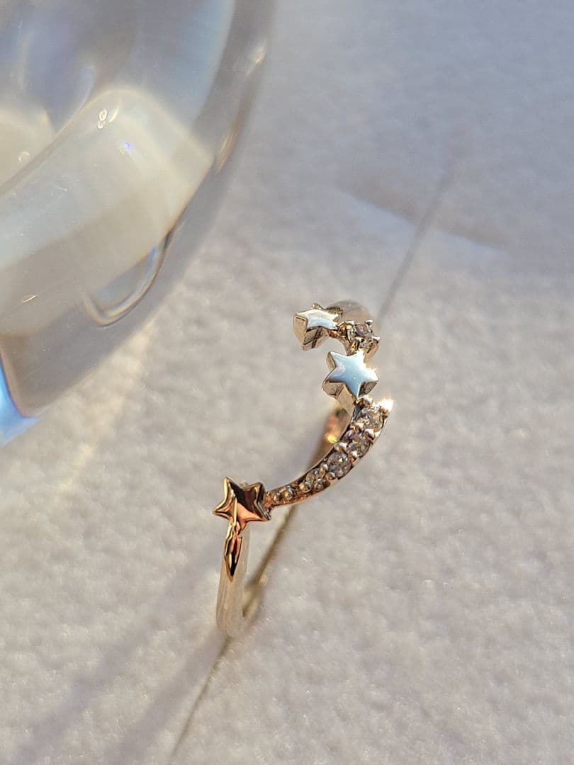 美品★K10 YG リング 指輪 サマンサティアラ