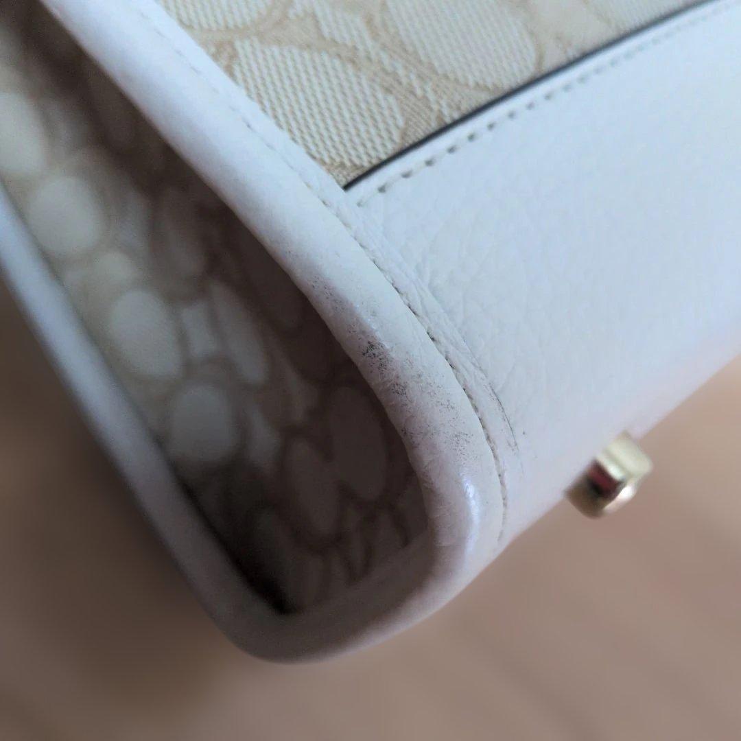 COACH ショルダーバッグ ベージュ/ホワイト