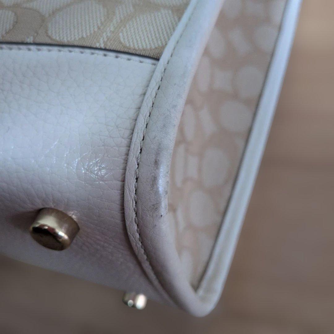 COACH ショルダーバッグ ベージュ/ホワイト