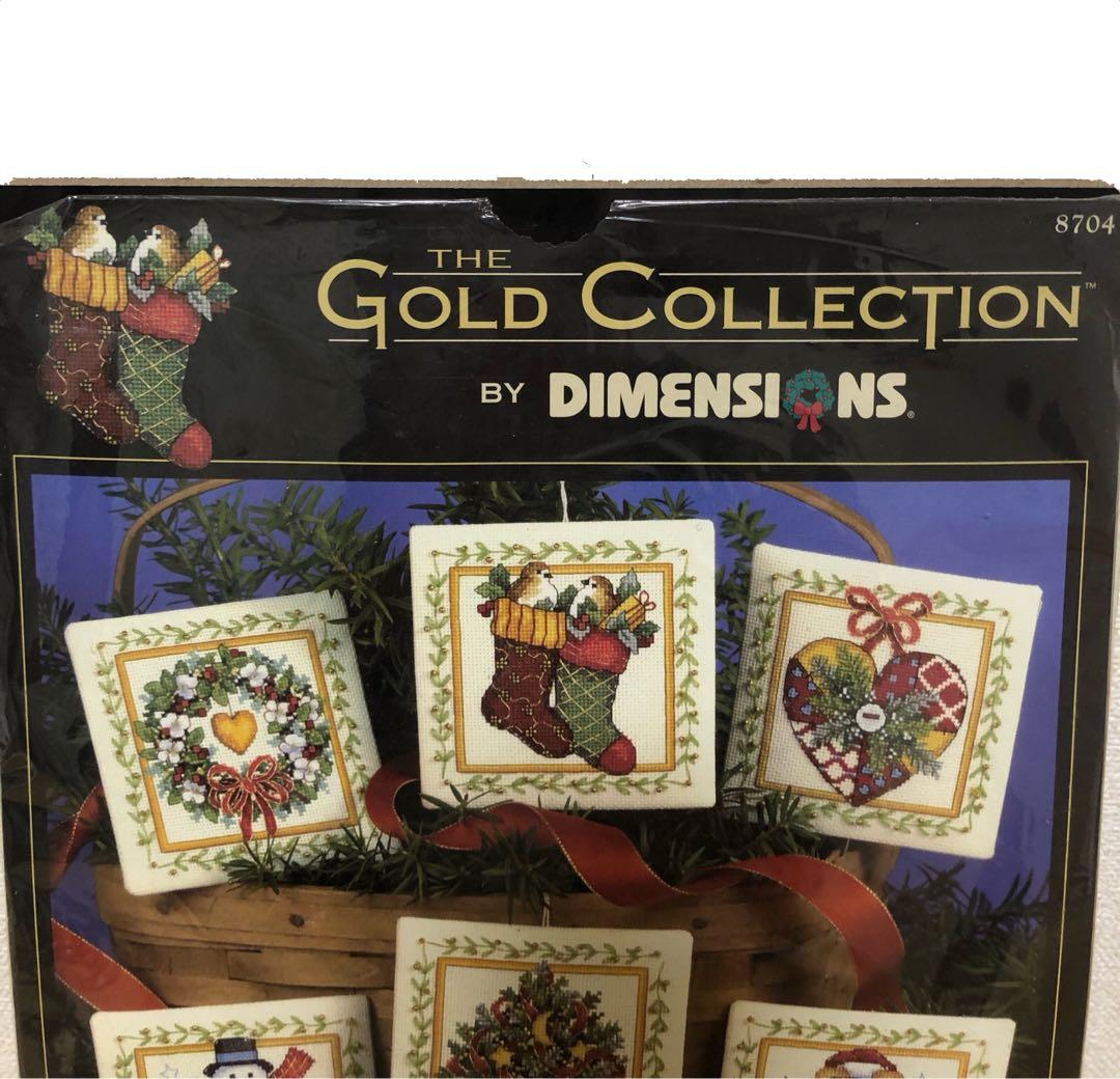 【ドイツ直輸入】クロススティッチキット　クリスマスオーナメント6点セット