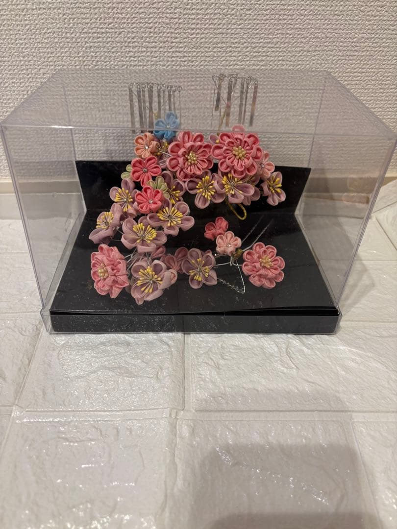 豪華勝山かんざし　髪飾り　日本髪　7歳成人式、つまみ細工　ハレの日