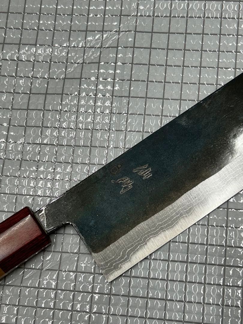 仙助 包丁 菜切包丁 165mm 安来鋼青紙２号 アメリカンチェリー八角柄