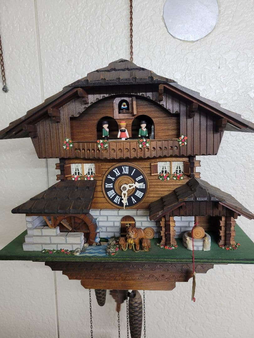 鳩*屋様 希少　ヴィンテージ　スイス製　重錘式　鳩時計