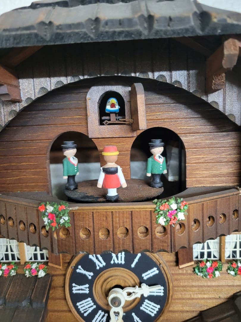 希少　ヴィンテージ　スイス製　重錘式　鳩時計