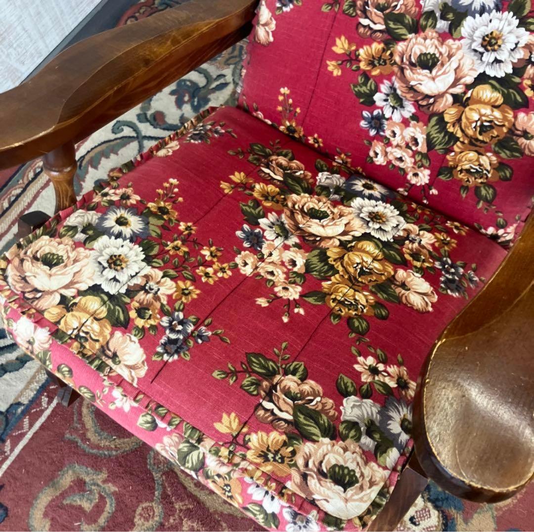 Mitsukoリンク 昭和レトロ 東洋ファニチア ヴィンテージ 花柄