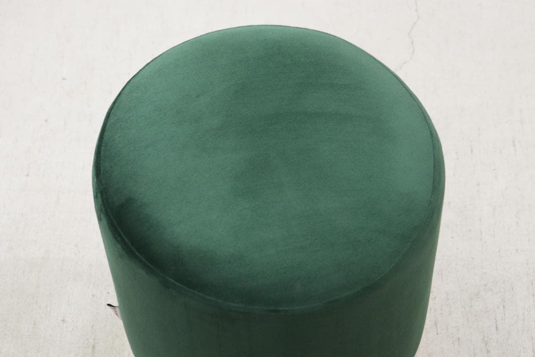 KARE カレ チェリー ダークグリーン ブラス スツール プフ チェア 丸椅子