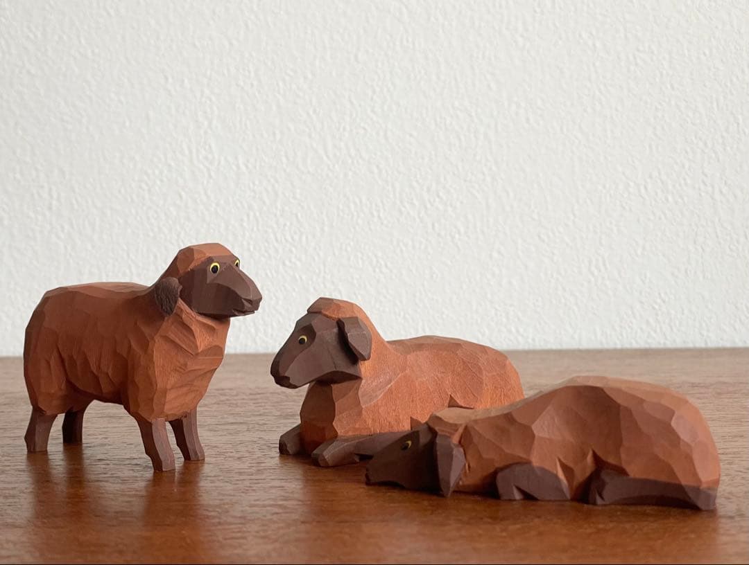 ハーン ヒツジ（茶色）