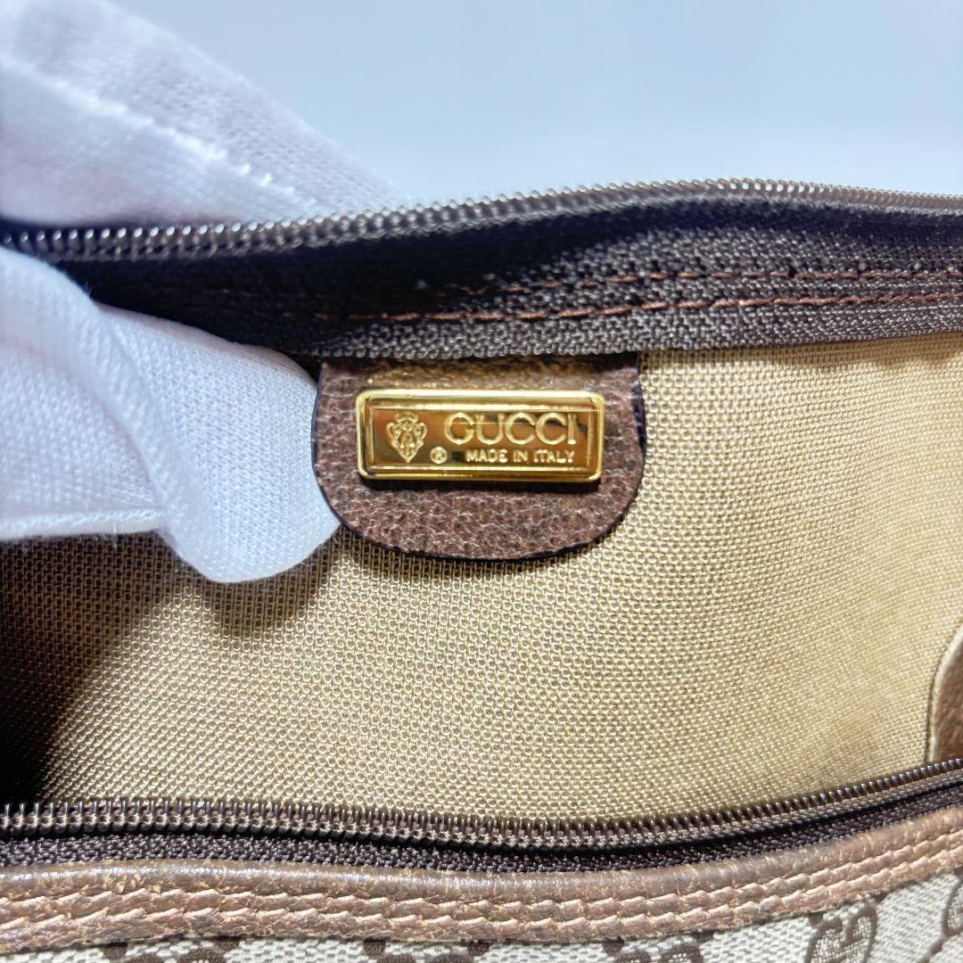 【希少】　グッチ　ボストンバッグ　シェリーライン　GGスプリーム　オフィディア