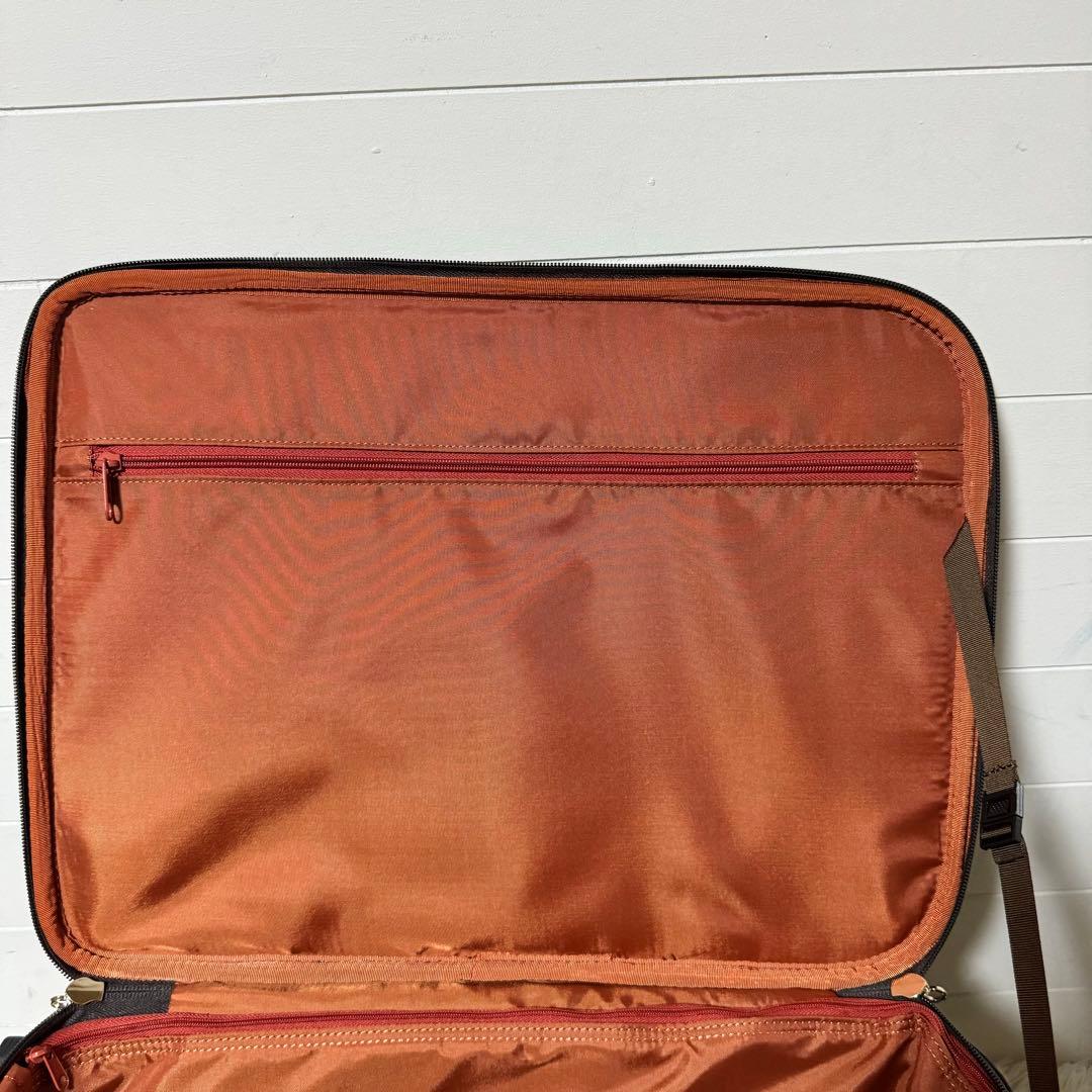 新品未使用✨SWANY スワニー　クロコ型押し　キャリーバッグ　ダークブラウン