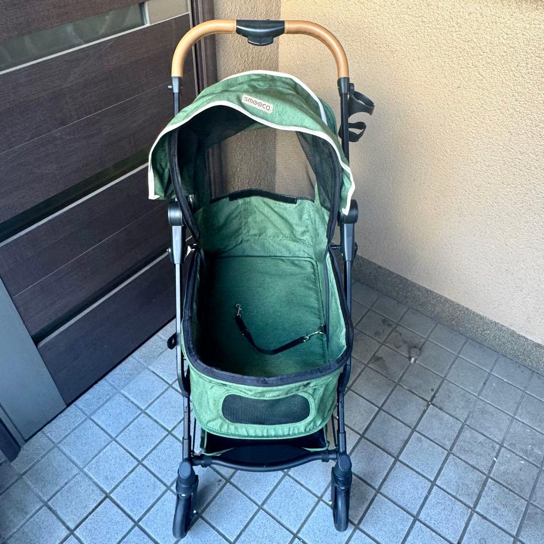 ペットパラダイス smooca ペットカート ナチュラルグリーン