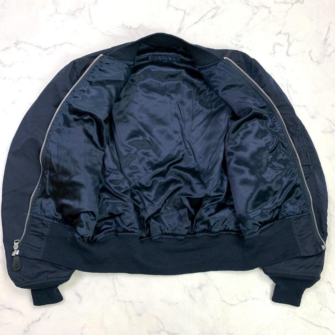 美品★米軍 90s L-2B グランドクルー ALPHA ネイビー M　E024