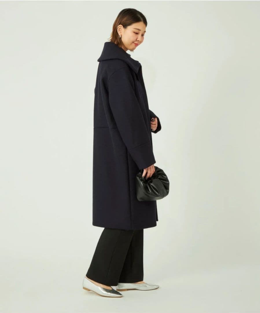 ＜SPINTOシリーズ＞ メルトン ビッグカラー コート