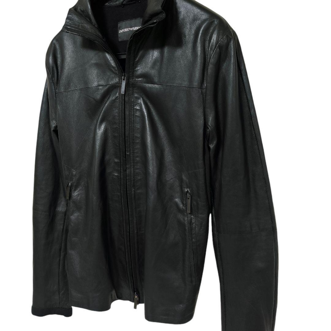EMPORIO ARMANI　レザー　切替　ジャケット　GACKT着用