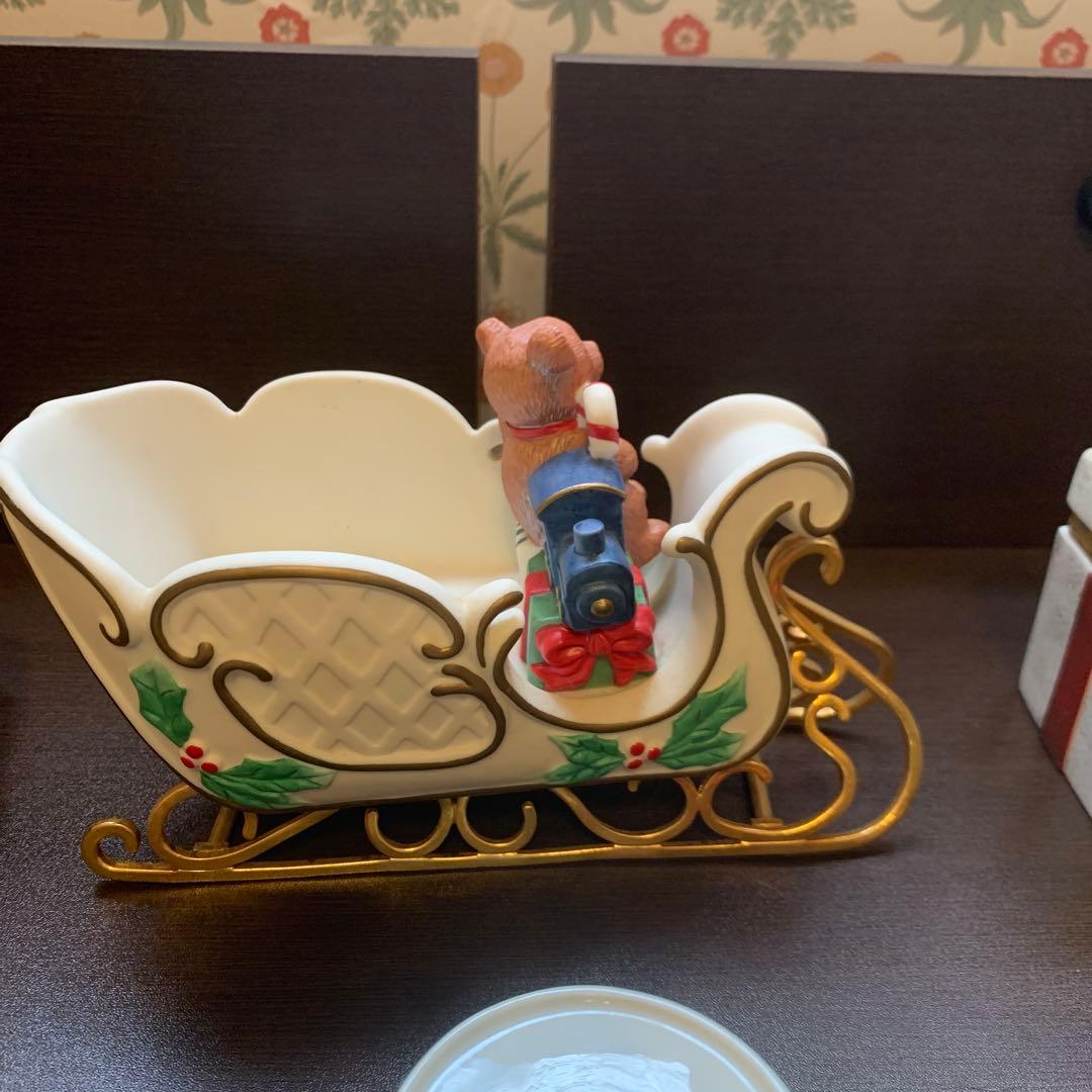 クリスマス　陶製デコレーションセット