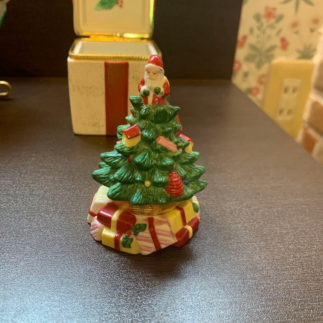 クリスマス　陶製デコレーションセット