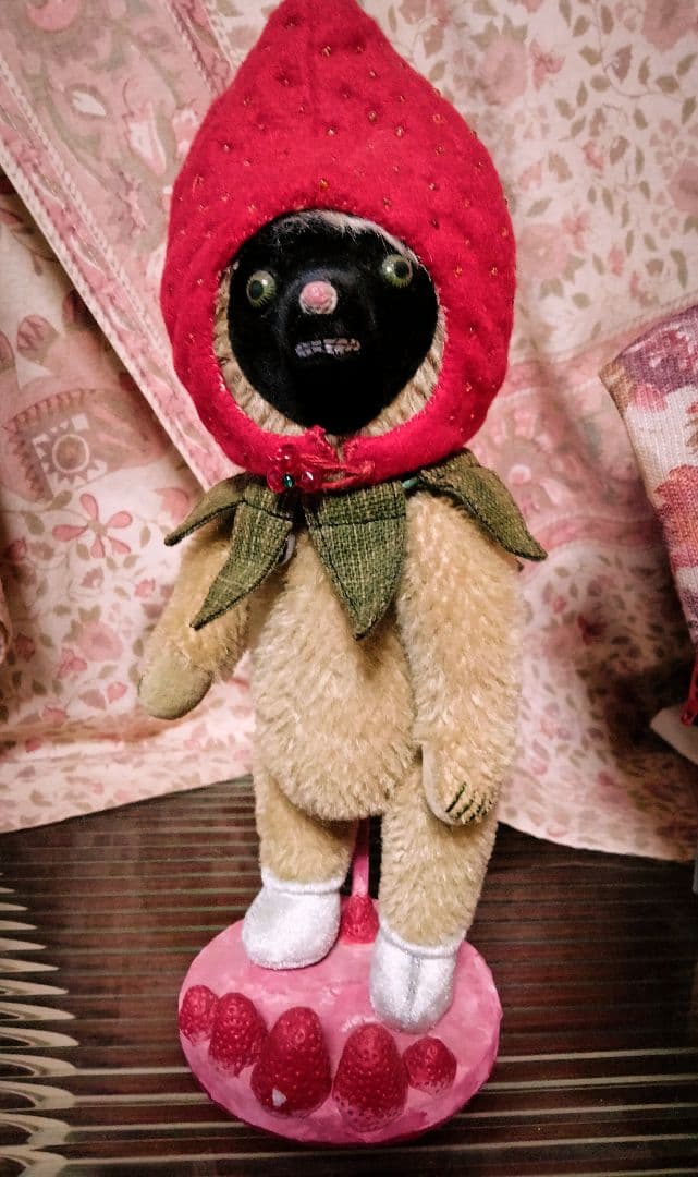 ベア 作家 plum's 梅津恭子 イチゴboy 2007年 テディベア