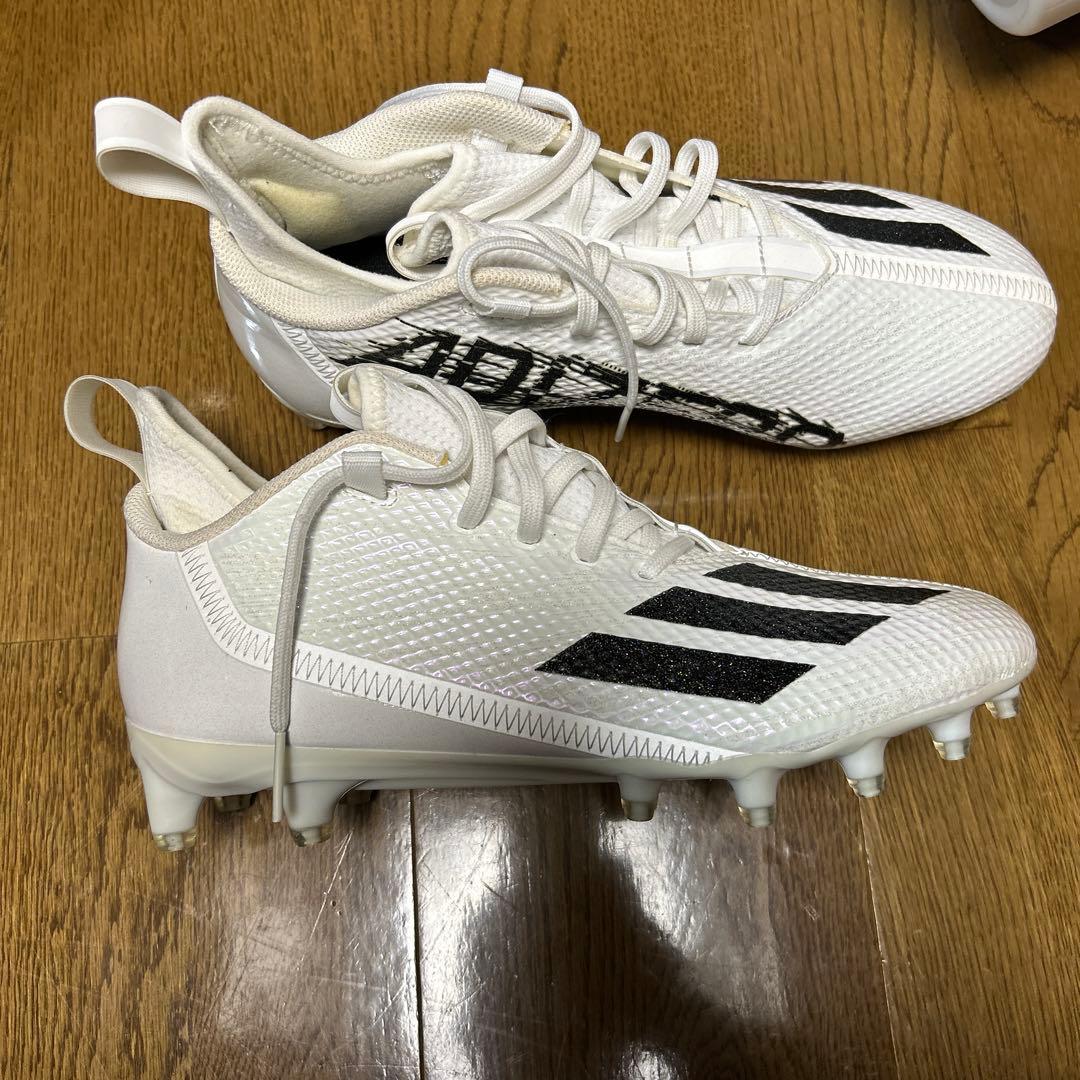 adidas アメリカンフットボール スパイク ホワイト/ブラック