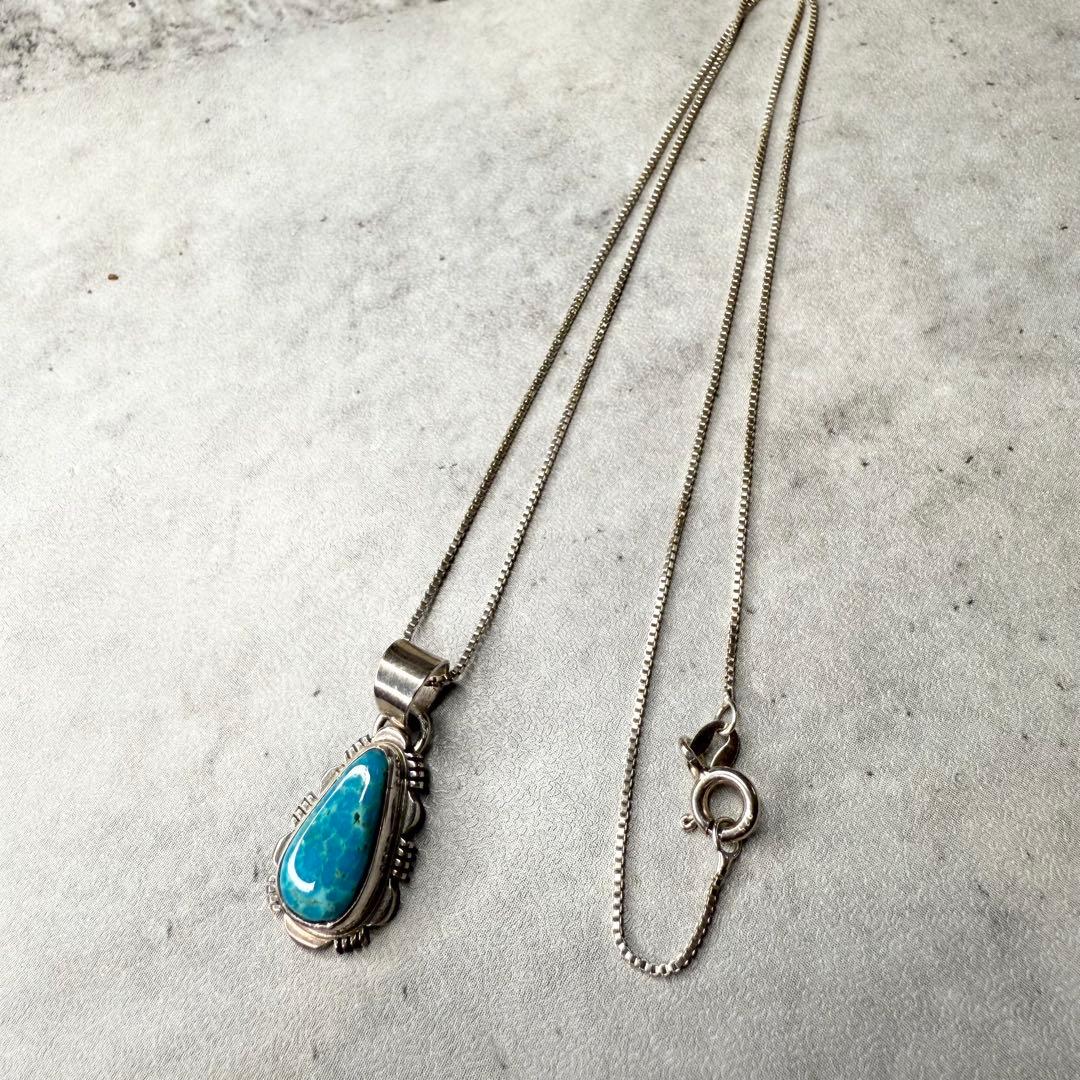 NAVAJO L.YAZZIE ナバホ ターコイズネックレス