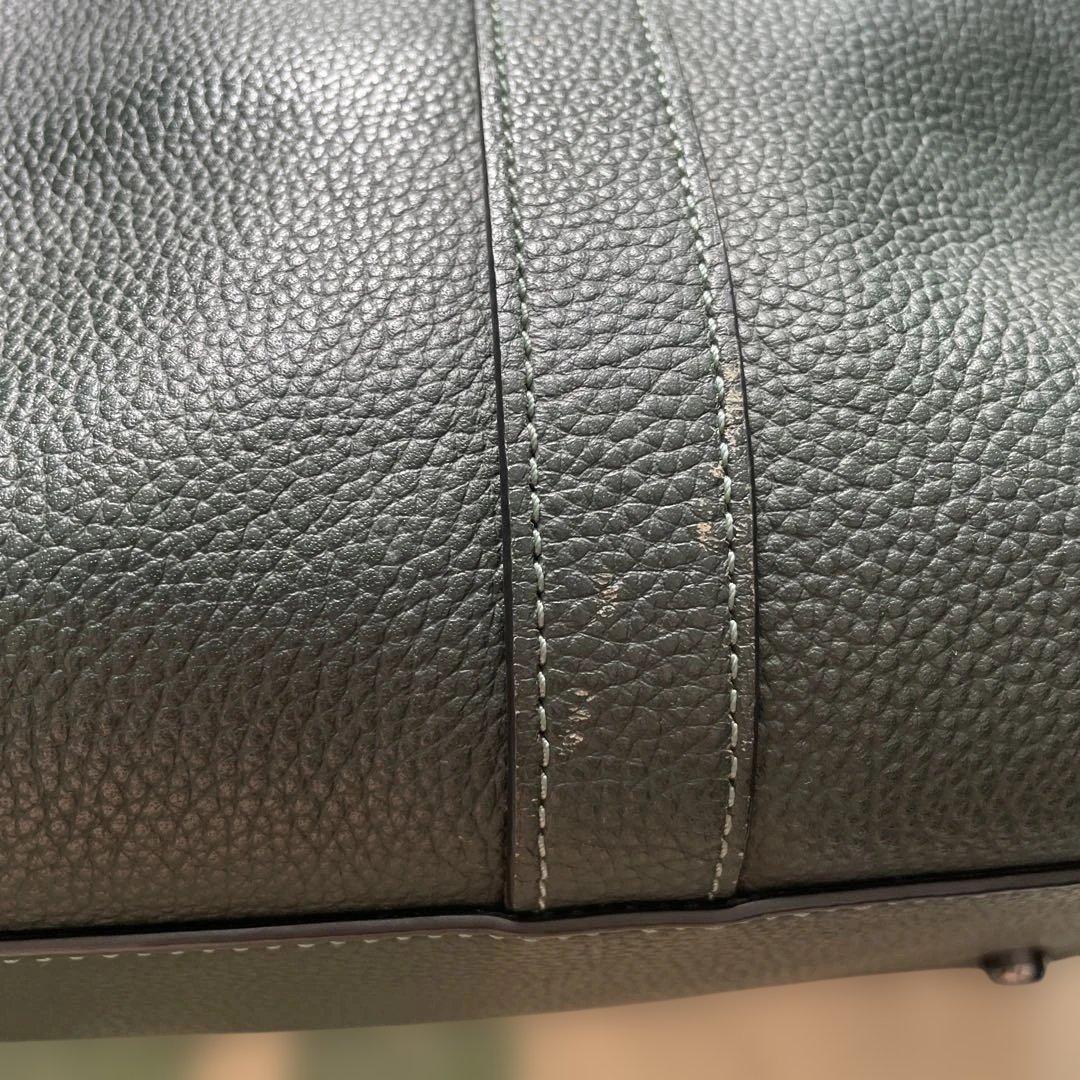 ア*丸様 COACH ダークグリーン トートバッグ