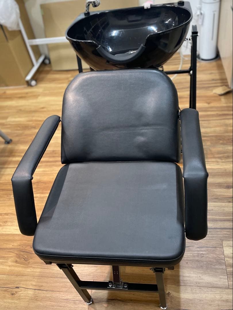 【取りに来れる方限定】移動式シャンプー台　バックシャンプーチェア付き　訪問美容