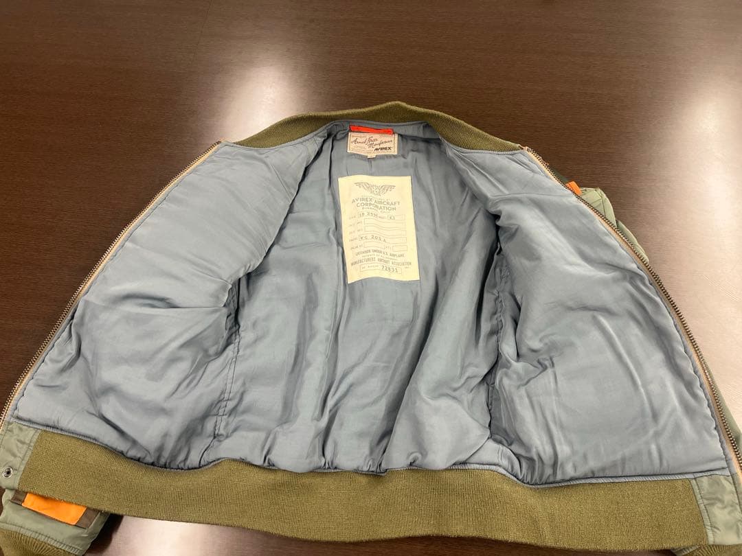 K*様 AVIREX フライトジャケット MA-1 L-2 カスタム　L