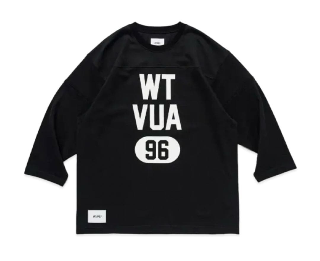 WT VUA 96 ブラック 七分袖カットソー