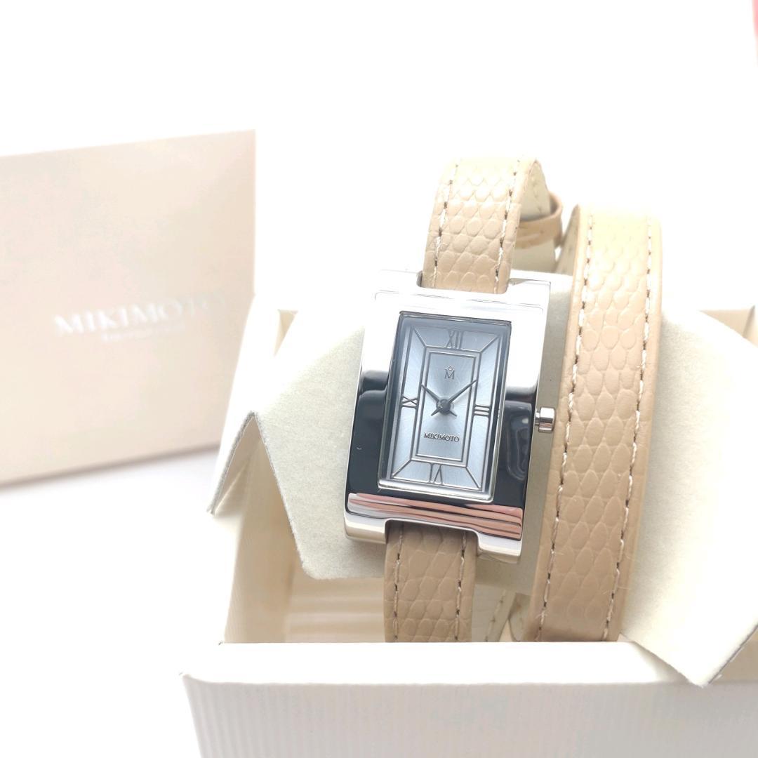 《稼働品》ミキモト★クォーツ 腕時計★2重巻き★レディース★管理 752.