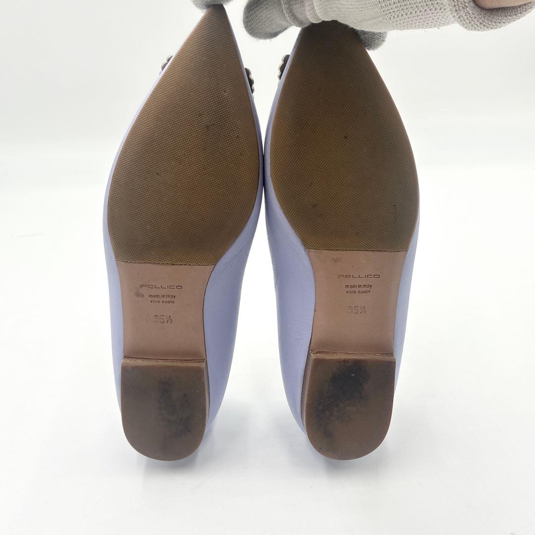 ミミ　ペリーコ ポインテッドトゥ アネッリフィッビア パンプス レザー