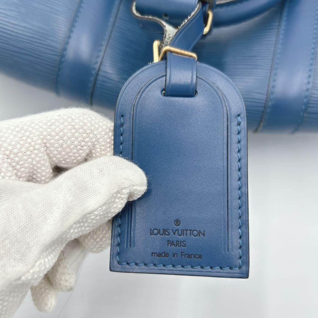 ✨希少✨ ルイヴィトン キーポル50 エピ ボストンバッグ ブルー 南京錠